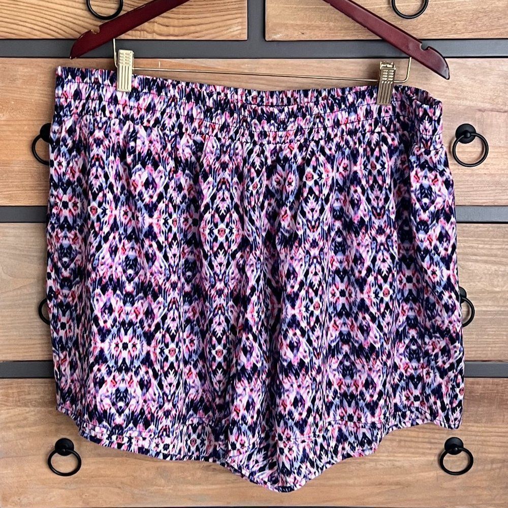 A.N.A. Shorts Smocked Waistband Comfortable Lightweight Size 1X